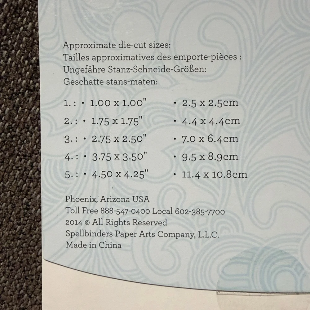 Spellbinders Nestabilities Fancy Diamond dies S4-526 NWT